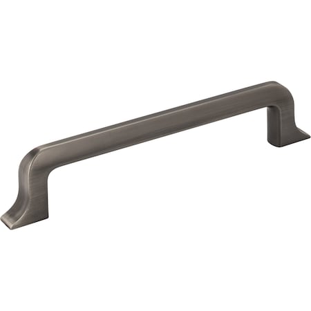 128 Mm Center-to-Center Brushed Pewter Callie Cabinet Pull